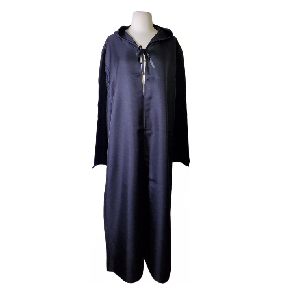 Costume Cloak Men Black Classic Star Wars Long Hooded Halloween Cosplay Overcoat - Picture 8 of 14